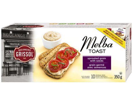 Dare Foods Boulangerie Grissol Sprouted Grain with Seeds Melba Toast