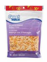 Great Value 3-Cheese Blend Shredded Cheese