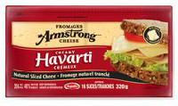 Armstrong Creamy Havarti Natural Sliced Cheese