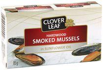 Clover Leaf Hardwood in Sunflower Oil Smoked Mussels