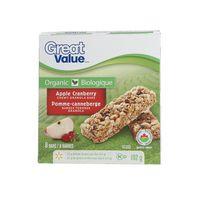 Great Value Organic Apple Cranberry Chewy Granola Bars