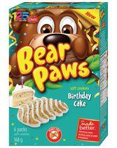 Bear Paws Dare Birthday Cake Soft Cookies