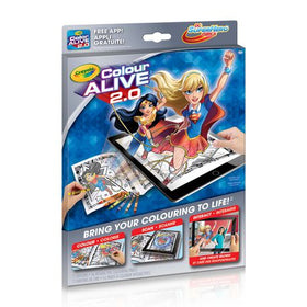 Colour AliveTM 2.0 DC Super Hero Girls' Interactive Colouring Book