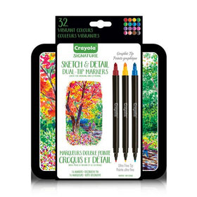 Signature Sketch and Detail Dual-Tip Markers