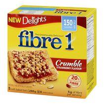 Fibre 1 Delights Crumble Strawberry Flavour Soft Baked Bars