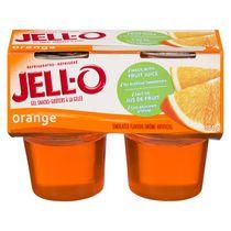 JELL-O Refrigerated Ready-to-Eat Gelatin Orange Gel Snacks