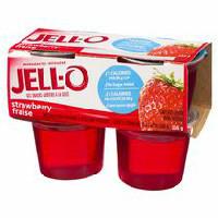JELL-O Refrigerated Ready-to-Eat Gelatin Strawberry Gel Snacks