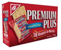 Premium Plus Handy Packs Unsalted Crackers