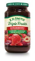 E.D. Smith Triple Fruits Strawberry Raspberry Red Plum Spread