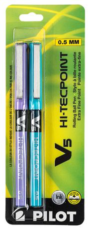 Hi-Tecpoint V5 Needle Tip Rolling Assorted Ball Pens