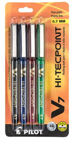 Hi-Tecpoint V7 Needle Tip Rolling Assorted Ball Pens