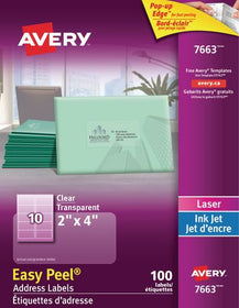 Clear Address Labels with Easy Peel®