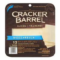 Cracker Barrel Natural Mozzarella Cheese Slices