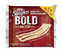 Kraft Singles Bold Thick cut Bacon Process Cheese Slices