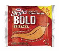 Kraft Singles Bold Thick Cut Sriracha Process Cheese Slices