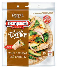 Dempster's 10" Whole Wheat Tortillas