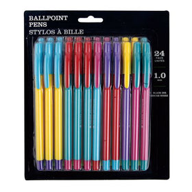 1.0 mm Black Ink Ball Point Pens