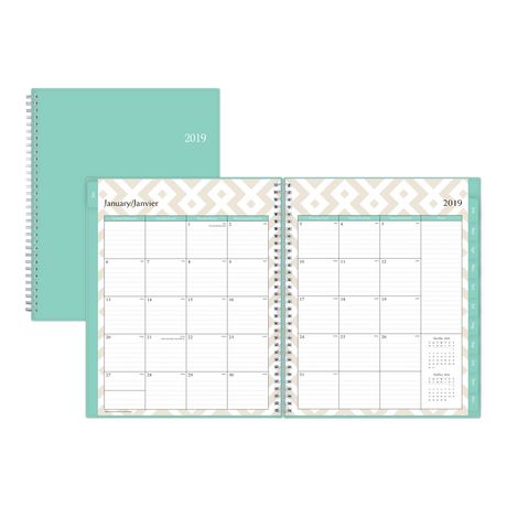 Assorted Medium Weekly/Monthly PP Planner for 2019