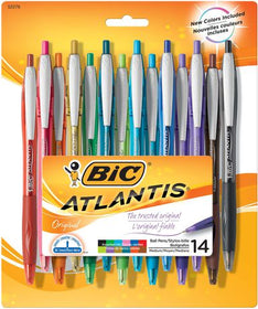 Atlantis Retractable Medium Ball Pens