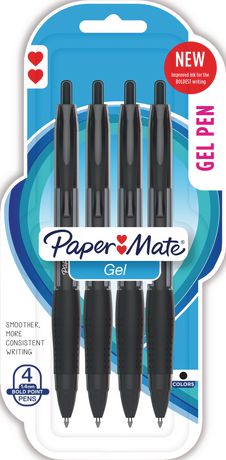 Medium Point 0.7 mm Black Gel Pens