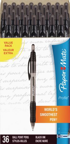 Profile Bold 1.4mm Black Retractable Ballpoint Pens