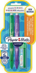 Mechanical Pencils 0.7mm Assorted Color Leads And Eraser Refills