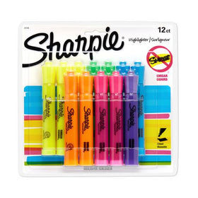 Tank Style Highlighters Assorted Fluorescent Chisel Tip Pens