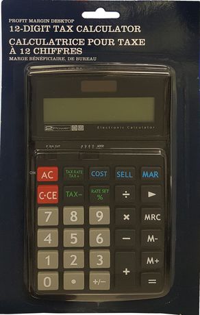 12-Digit Tax Calculator