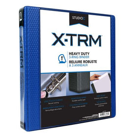 X-TRM 1" Vinyl Navy Heavy Duty Binder