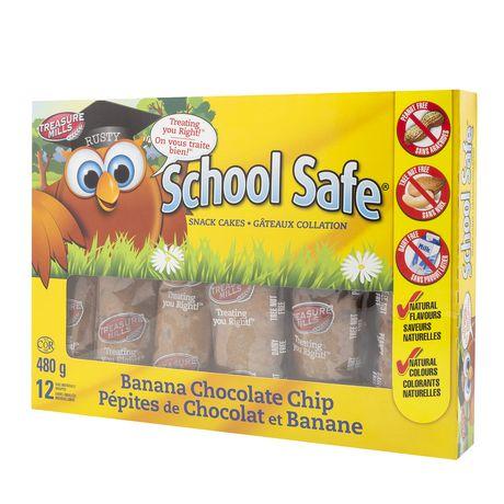 School Safe Banana Chocolate Chip Snack Cakes