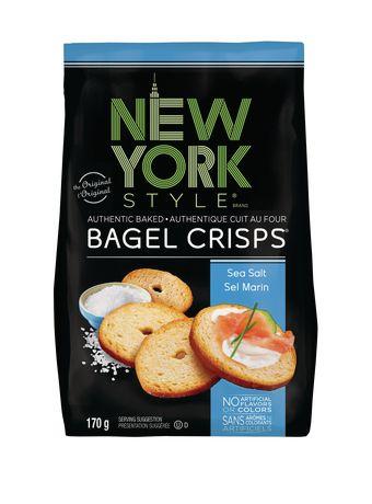 New York Style Authentic Sea Salt Baked Bagel Crisps
