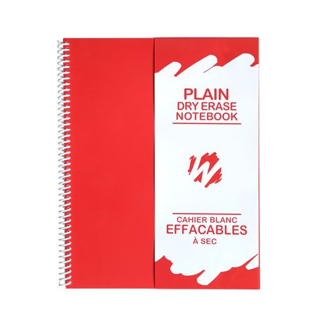 Plain Dry Erase Notebook