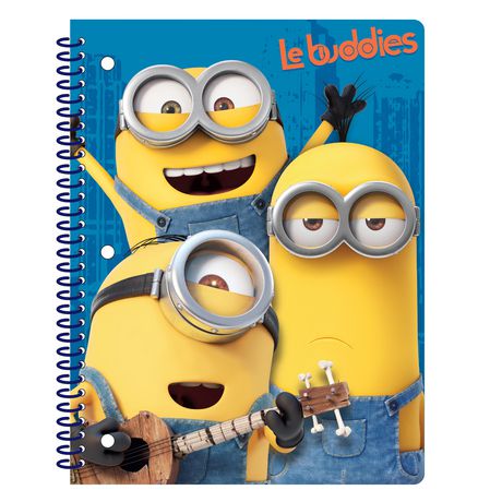 Minions 10.5" x 8" 'Le Buddies' Subject Notebook