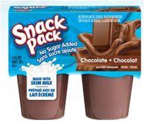 Snack Pack® No Sugar Added Chocolate Pudding Cups