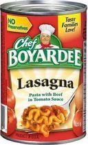 Chef Boyardee® Lasagna Pasta with Beef In Tomato Sauce