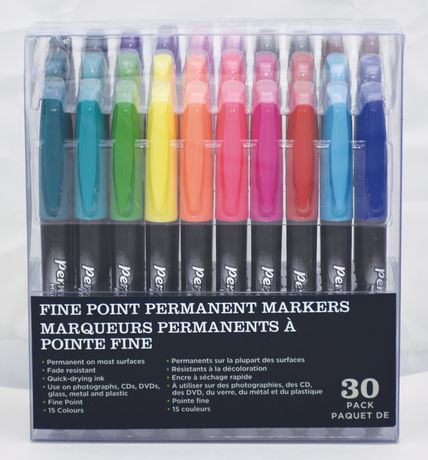 Fine point Permanent Markers