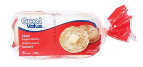Great Value Plain English Muffins