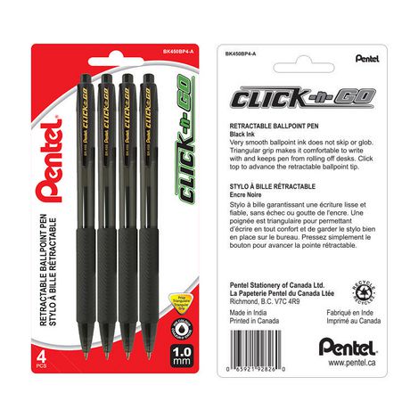 Click-n-Go Black Ballpoint Pen