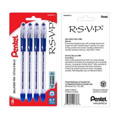 R.S.V.P Blue Ballpoint Pen