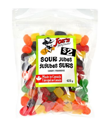 Joe's Tasty Travels Sour Jubes Candy