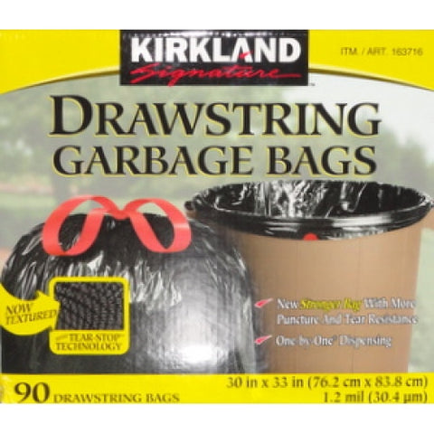 Drawstring Garbage Bags 30" x 33"