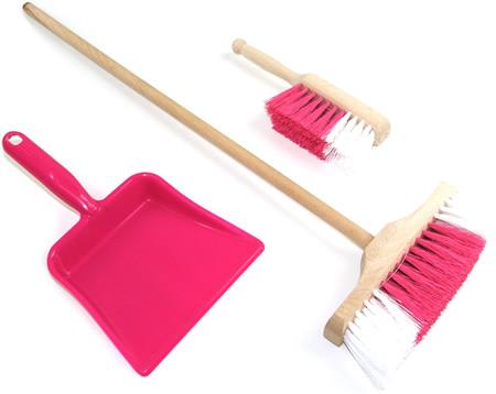 Angle Brooms Combo (2 Brooms + Brush + Dustpan)