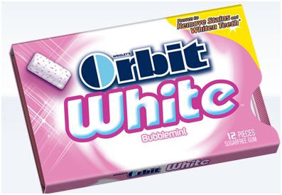 White Bubblemint Gum
