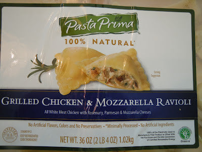 Grilled Chicken & Mozzarella Ravioli
